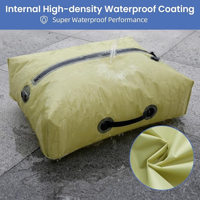 BAGAIL TPU Vacuum Bag for Travel, Reusable Compression Bag with IPX8 Waterproof Zipper, Save Space for Suitcase, Backpack and Carry on (Beige, ExtraLarge, No Pump) - Image 6