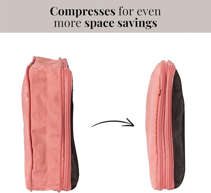 Baggallini Compression Cube 3-piece set - Lightweight Compression Packing Cubes for Travel - Image 2