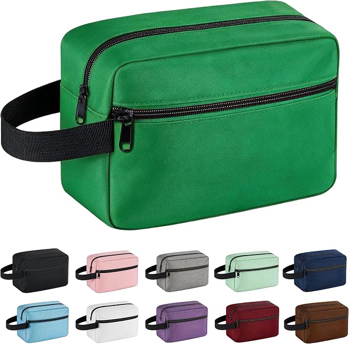 Travel Toiletry bag for Women and Men,Small Cosmetic Bag Hanging Lightweight Makeup Bag Small Tool Bag Travel Organizer accessories for Women Men - Green by Unknown