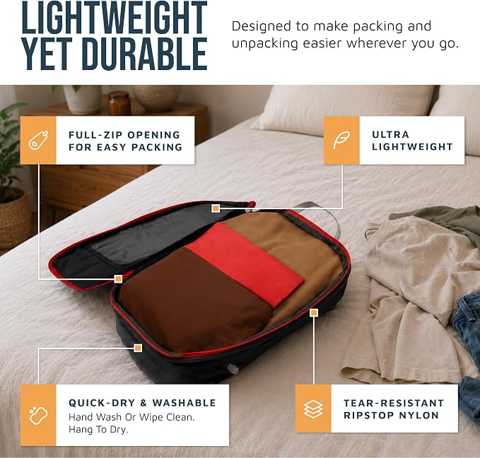 TRIPPED Travel Gear Large Compression Packing Cubes 7-Piece Set for Travel - Image 3