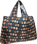 allydrew Large Foldable Tote Nylon Reusable Grocery Bags, Monkey Business by allydrew