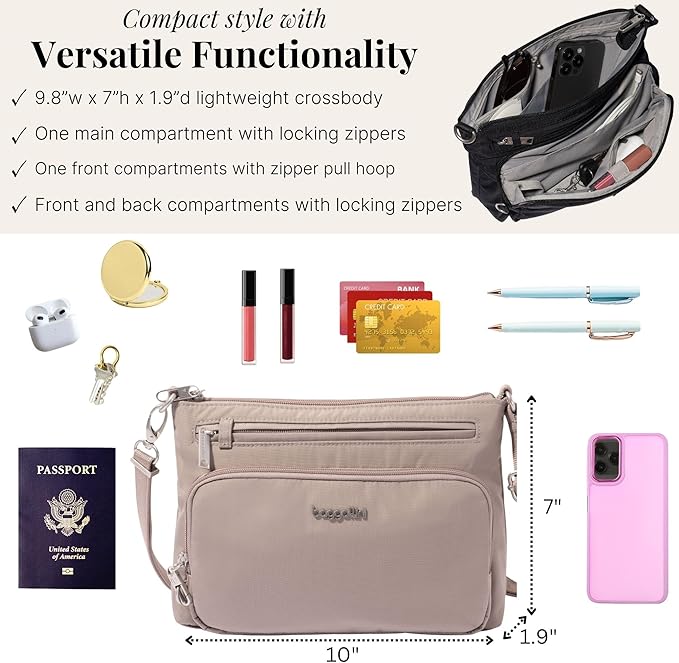 Baggallini Securtex Anti-Theft Keepsake Crossbody - Image 4