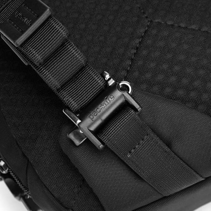 Pacsafe Vibe 325 10 Liter Anti Theft Sling Bag/Crossbody-Fits 13 inch Laptop Casual Daypack, Black, One Size - Image 7