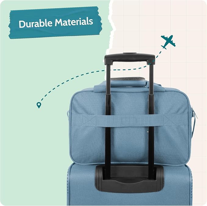 U.S. Traveler Rio 14" Travel Tote Bag, Lightweight 1200D Carry-On Bag for Women & Men - Image 7