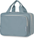 Narwey Travel Toiletry Bag for Women Large Hanging Makeup Bag Organizer Toiletries Bag for Full Size Essentials Accessories Cosmetics (Greyish Blue (Large)) by Narwey