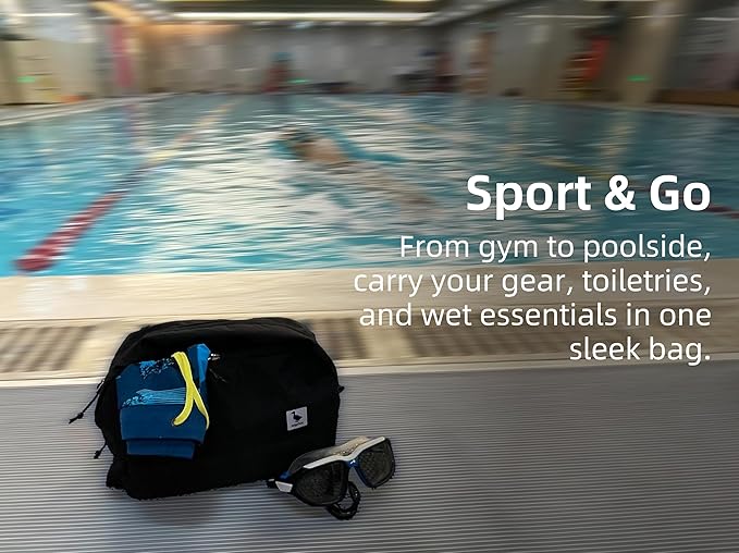 Travel Toiletry Bag 5L, Compact Travel Organizer with Waterproof TPU Wet/Dry Compartment - Image 6