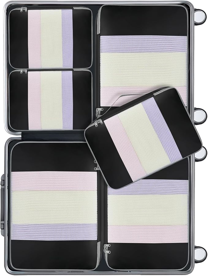 BAGAIL 6 Set/8 Set/10 Set Packing Cubes Various Sizes Packing Organizer for Travel Accessories Luggage Carry On Suitcase - Image 2