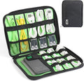 Electronics Organizer Travel Case, Cable Organizer Bag, Portable Cord Organizer Travel, Travel Case for Chargers and Cords, Tech Bag, Flying Trip Essentials for Cable Storage/Tech Storage by Luxtude