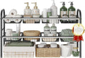 Under Sink Organizers and Storage,Expandable under cabinet organizer Shelf | 2 tier expandable shelf for kitchen and bathroom,8 Baskets,Adjustable partition height,20.7-32.3" W by NETELOfficial