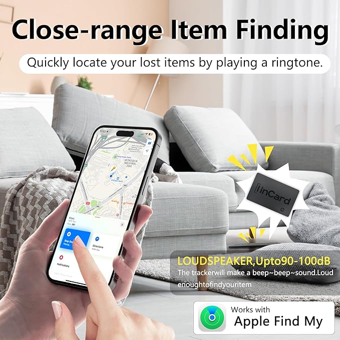 Wallet Tracker Card, Android & iPhone, Find My & Google, 5 Year Battery | No charging needed, 5-year battery, IP68 waterproof, Apple MFi Certified, works with Apple Find My & Google Find My Device - Image 6