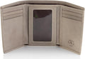 Stealth Mode Trifold Leather Wallet for Men with RFID Blocking (Grey) | Top Grain Napa Leather, 9 Card Slots, ID Window, Gift Box – Gift for Dad, Husband, or Son by StealthModeWallets