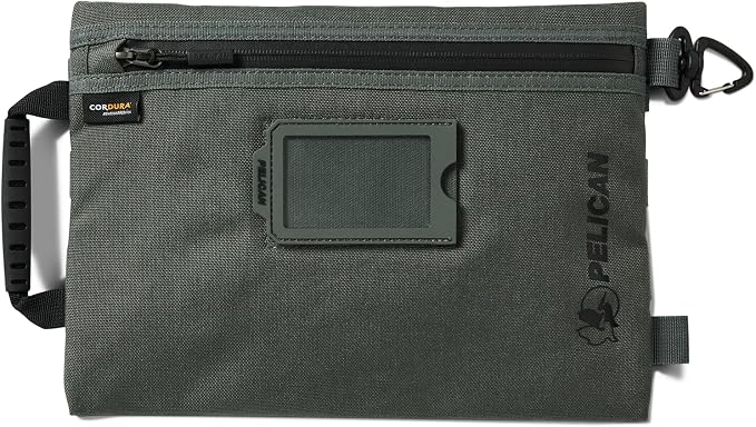 Pelican ModPak Storage Pouch Travel Organizer - Large (Charcoal) | Fabric storage pouch with external attachment points for electronics, personal care and travel gear by Unknown