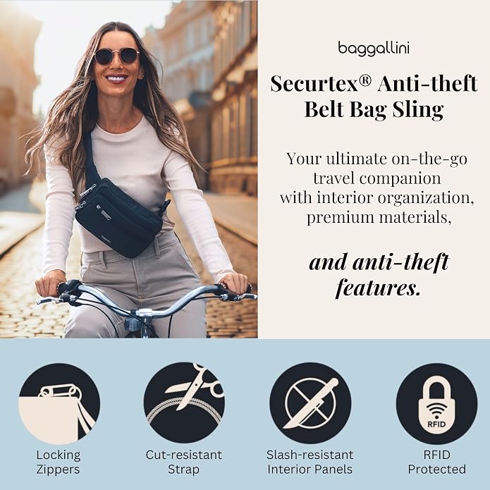 Baggallini Securtex Anti-Theft Belt Bag - Image 2