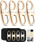 Vantamo Premium 4 Zipper Clips Anti Theft for Backpack, Luggage & Purse, Pull Replacement Zipper Locks, Purse Clip for Travel by Vantamo