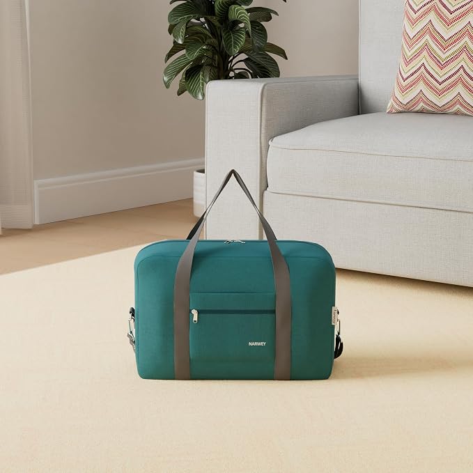 For Spirit Airlines Personal Item Bag Foldable Travel Duffel Bag Tote Carry on Luggage Duffle Overnight for Women and Men - Image 2
