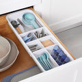 YouCopia DrawerFit Sliding Drawer Tray with Adjustable Dividers, Expandable Kitchen Storage Organizer, Speckled White by YouCopia