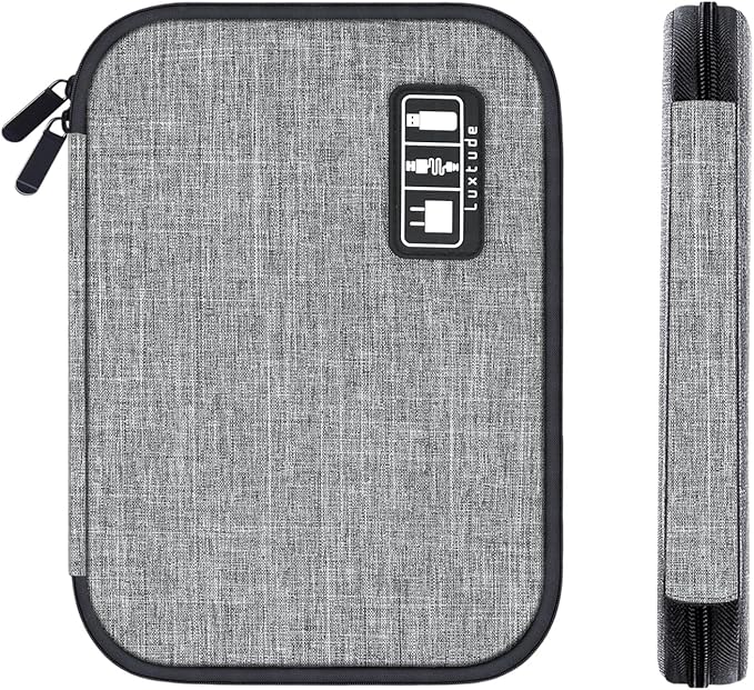 Cord Organizer Bag, Travel Cable Organizer Bag, Electronic Organizer Travel Case for Chargers and Cords, Tech Bag & Charger Case, Flying Essentials for Electronics Items/USB,etc by Luxtude