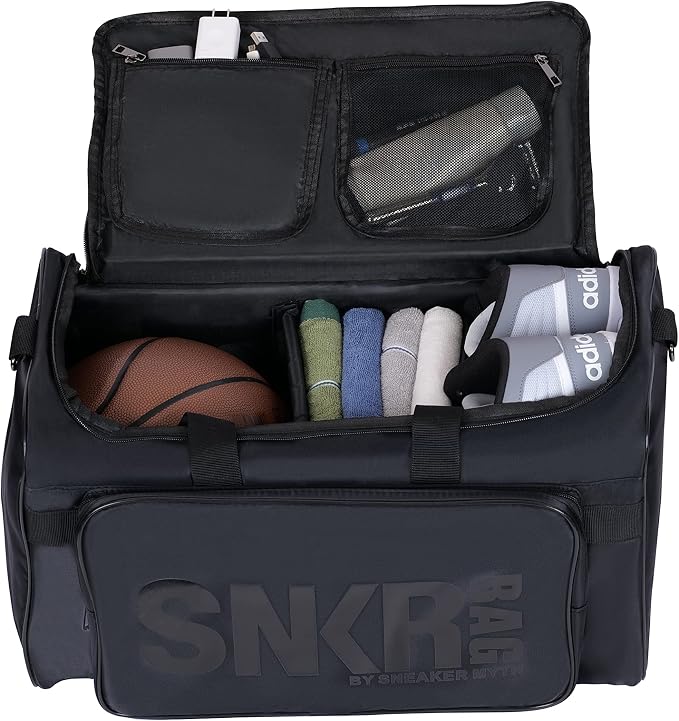 Sneaker Duffel Travel Bag for Men Shoe Bags for Travel Sneaker Bag Basketball Outdoor Sports Gym Bag Travel shoe bag With 3 Adjustable Compartment Dividers Travel Shoe Bags - Image 2