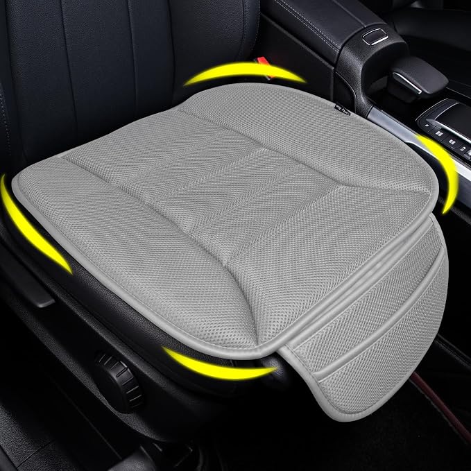 Lofty Aim Car Seat Cushion for Driving, Memory Foam Driver Seat Cushion | Car Seat Cushion for Long Driving, Automotive Seat Cushion for Pain Relief, Car Seat Pillow Fits Vehicles, Office, 4D Gray by LoftyAim