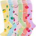 fenglaoda Compression Socks for Women Men Support Circulation 6 Pairs Socks For Nurse, Travel, Flight by fenglaoda