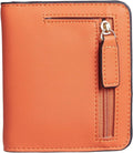 Gostwo Small Wallet for Women, Slim Bifold Credit Card Holder, Compact RFID Blocking Cash Wallet, Billfolds Thin Leather Zipper Pocket, Mini Wallet Gift for Ladies Teen Girls Travel with ID Window by Gostwo