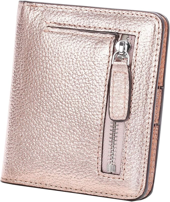 Small Leather Wallet for Women, Ladies Credit Card Holder RFID Blocking Women's Mini Bifold Pocket Purse by AINIMOER