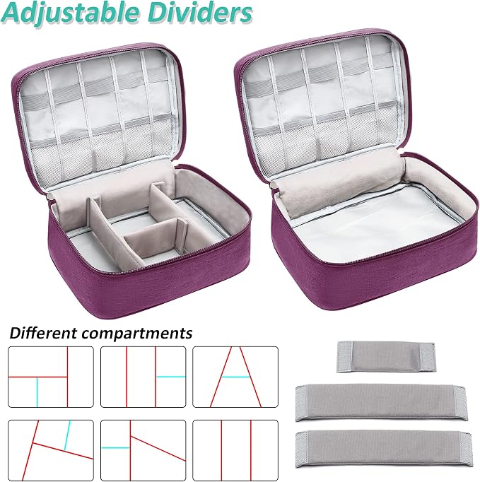 Electronics Organizer Travel Cable Organizer Bag Waterproof Portable Digital Storage Bag Electronic Accessories Case Cable Charger Organizer Case - Image 4