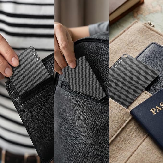 2026 [MFi Certified] Credit Card Wallet Tracker PRO (iOS Only) in Works with Find My GPS Tracking Card IP69 Slim Passport Item Finder, 6-10 Battery Life - Image 3