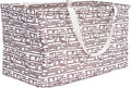 Household Essentials Tan Geometric Krush Container All-Purpose Utility Tote, Multicolor by HouseholdEssentials