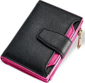 Small Wallet Women RFID Blocking Soft Leather Bifold Compact Card Holder Wallet for Women with Zipper Coin Pocket 4 ID Window by Airkit