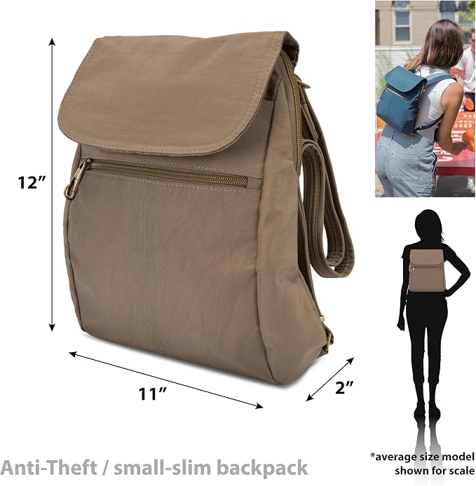 Travelon Anti-Theft Signature Slim Backpack - Image 3