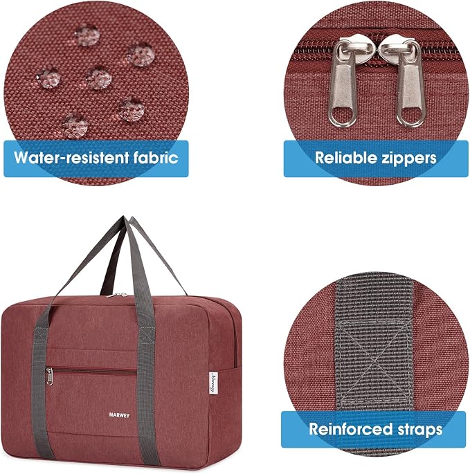 For Spirit Airlines Personal Item Bag Foldable Travel Duffel Bag Tote Carry on Luggage Duffle Overnight for Women and Men - Image 6