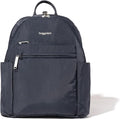 Baggallini Securtex® Anti-theft Vacation Travel Backpack 10x13 Slash-Resistant Nylon Daypack w/RFID, French Navy by baggallini
