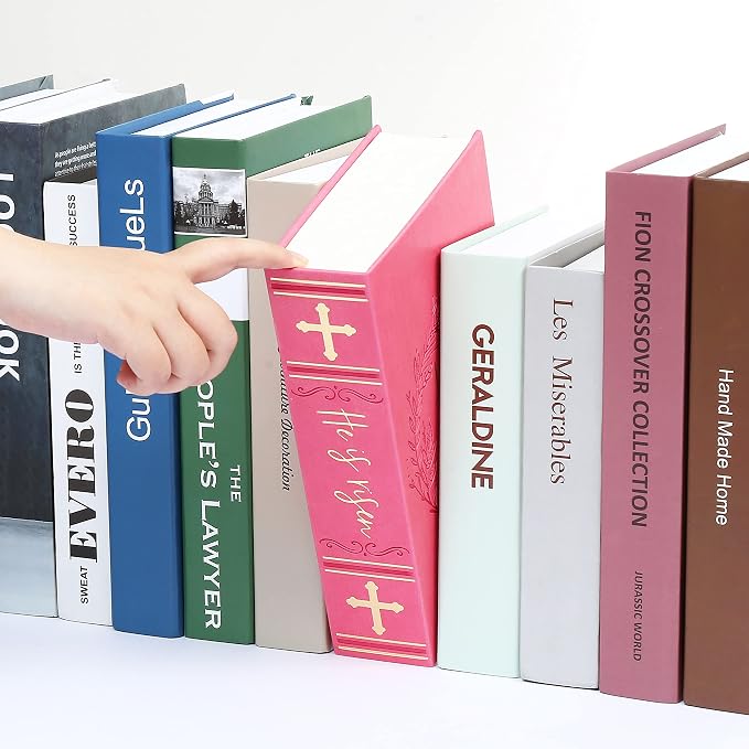 He is risen Leather Cover Real Pages Book Safe with Key Lock,Large Lock box,Hidden Safes for Money Diversion safe box - Image 9