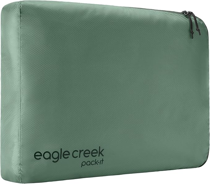 Eagle Creek Pack-It Isolate Cube, Large, Willow Green | Clothes Packing Cube for Maximizing Luggage Space, Angled Zippered Opening, Convenient Top Handle, Water-Resistant by EagleCreek