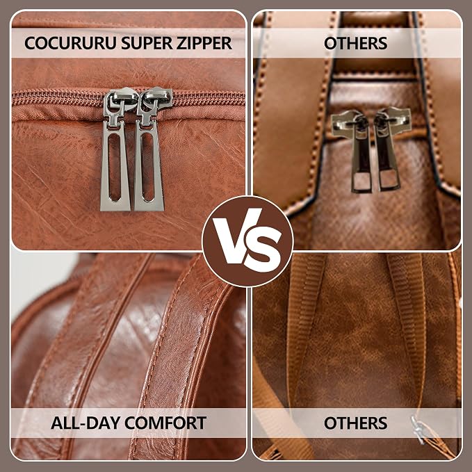 Small Women Backpack Purse PU Leather Anti-theft Casual Shoulder Bag Fashion Ladies Satchel Bags - Image 6