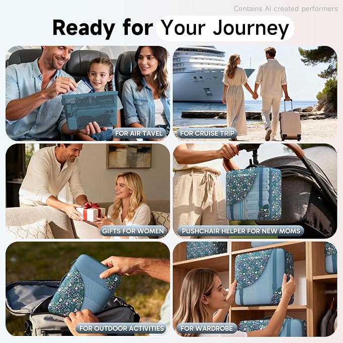 9 Set Packing Cubes for Travel, Gifts for Women Mom,Anti-Tearing Suitcase Organizer,OlarHike Vacation Essentials & Accessories for Cruise Ship - Image 10