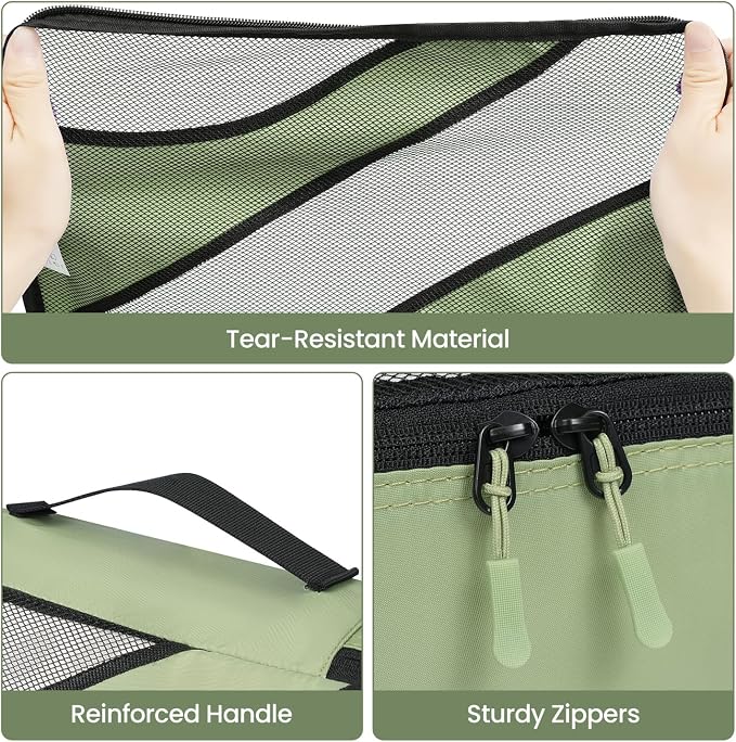 BAGAIL 6 Set Packing Cubes,Travel Luggage Packing Organizers - Image 3