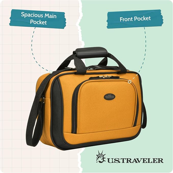 U.S. Traveler Rio 14" Travel Tote Bag, Lightweight 1200D Carry-On Bag for Women & Men - Image 5