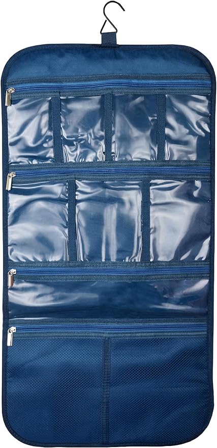 Freegrace Premium Hanging Toiletry Bag for Travel - Cosmetic, Jewelry, Toiletry, Makeup & Accessory Storage Organizer Bag, Large Size for Women & Men by Freegrace