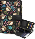 Hedgehog Wallet Women RFID Cute Passport Holder Credit Card Holder | 6.7" x 4.4" x 1.3" Bifold, Travel billfold, Zipper Pocket, PU Leather, Clutch, Purse, ID Window, Pen Holder, Gift Ladies Girl by Mavellin