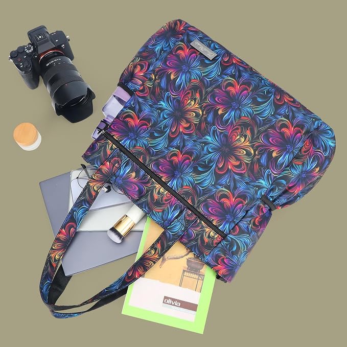 CLOUDMUSIC Shoulder Tote Bag For Nurses Teachers Work Gym Travel Beach Women With Large Capacity Waterproof - Image 7