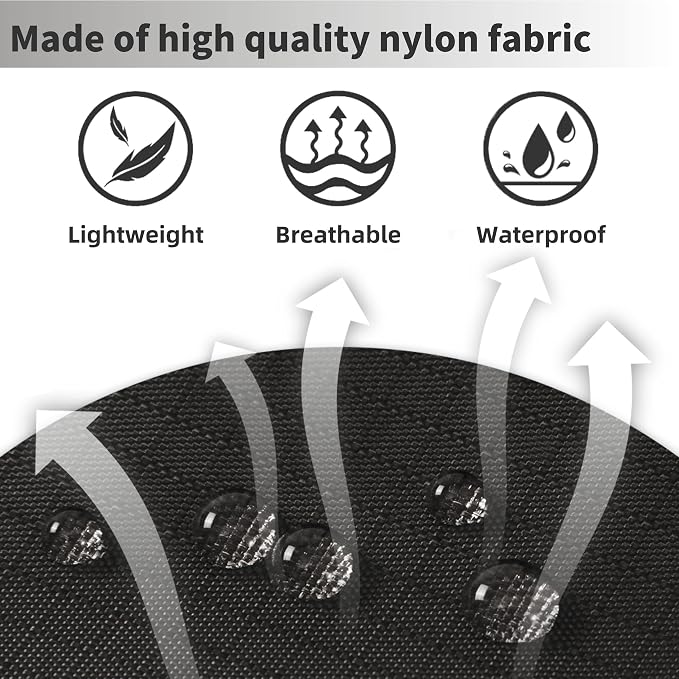tianzong Travel Shoe Bag with Handle Holds 2 Pairs of Shoes, Shoe Packing Cubes for Travel (Black, 2 Pack) - Image 2