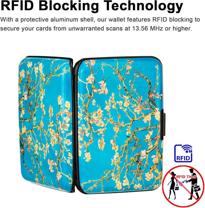 Credit Card Holder Small RFID Blocking Wallet Business Metal Slim Mini Aluminum Hard Case for Women Men - Image 3