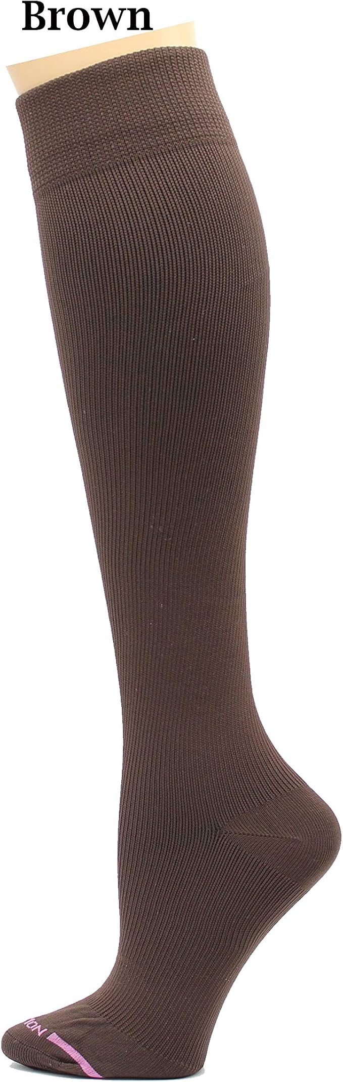 Dr. Motion 4 Pairs Therapeutic Graduated Compression Women's Knee-hi Socks - Image 2