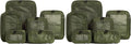 Compression Packing Cubes for Travel - Luggage Organizer Bags - Double Zipper Packing Cubes for Suitcases (12-Pack, Olive) by Aerotrunk