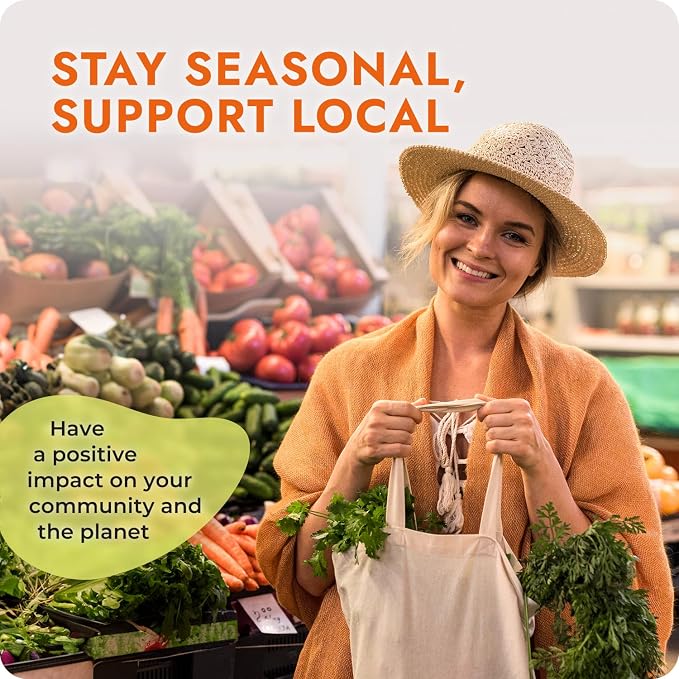 Seasonal Produce Calendar Magnet - Fruit & Vegetable Fridge Guide | Eat with the seasons - know what's fresh each month for farmers-market trips and less food waste - Image 6