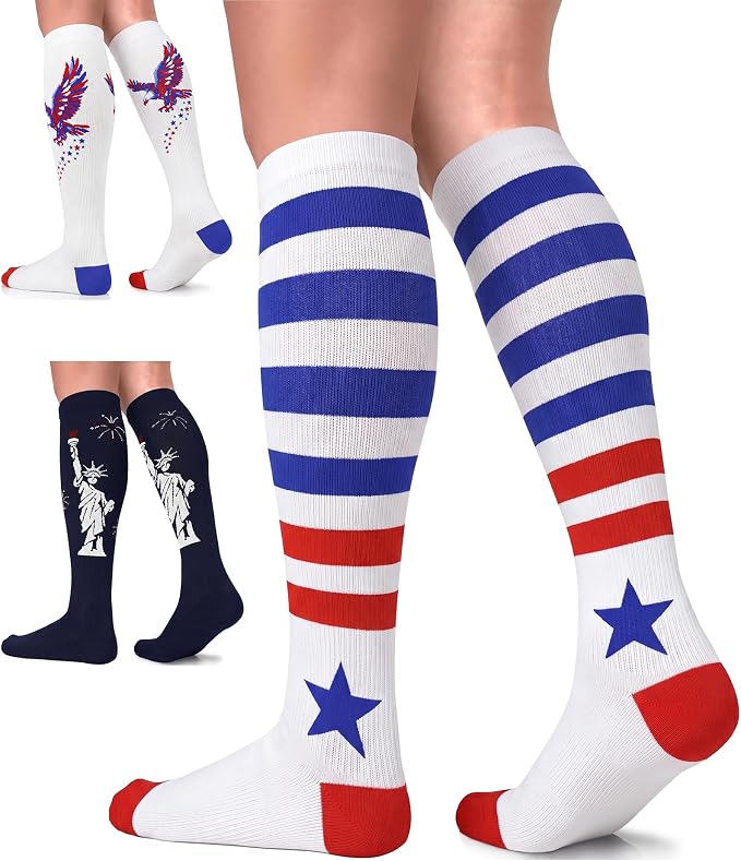 FuelMeFoot 3 Pack Copper Compression Socks - Compression Socks Women & Men Circulation - Best for Medical,Running,Athletic by FuelMeFoot