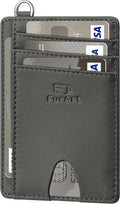 FurArt Slim Minimalist Wallet RFID Credit Card Holder for Men | slim minimalist compact rfid id window thin by FurArt