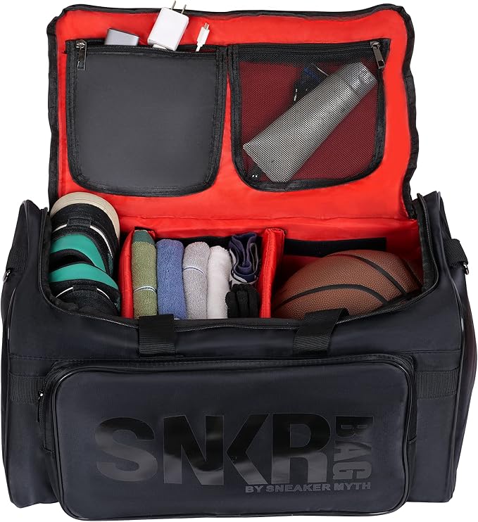 Sneaker Duffel Travel Bag for Men Shoe Bags for Travel Sneaker Bag Basketball Outdoor Sports Gym Bag Travel shoe bag With 3 Adjustable Compartment Dividers Travel Shoe Bags - Image 2
